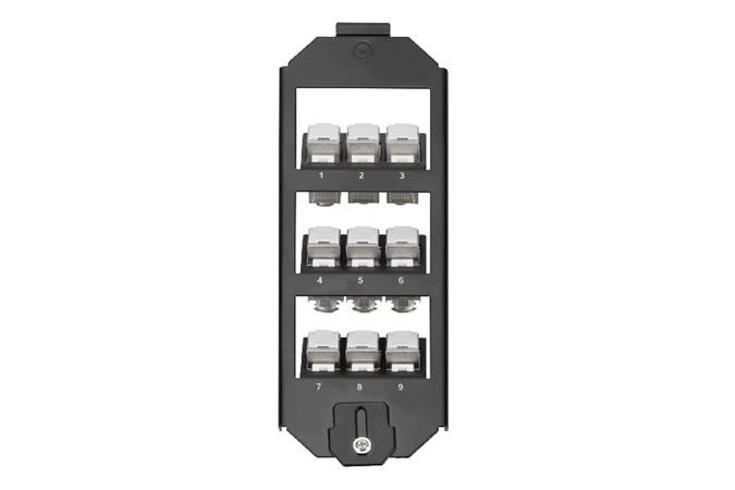 Digitus Sada rámečků, 3 úrovně pro 9x Keystone Jacks Vhodné pro OBO-Ackermann GES9