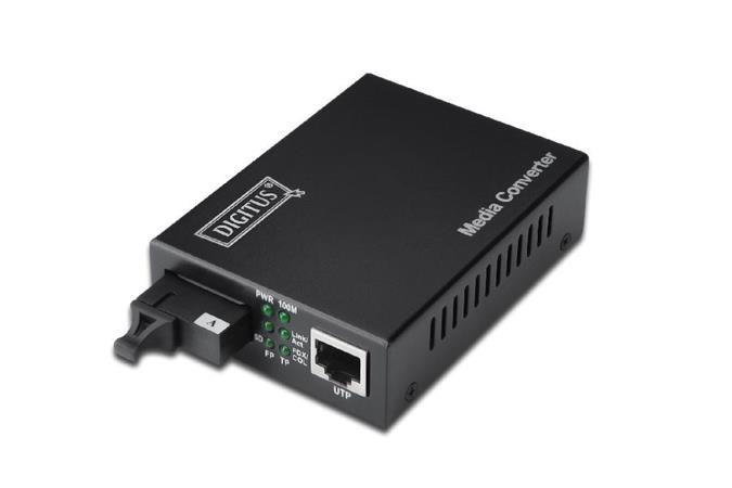 Digitus Media Converter, Singlemode, BiDi, WDM Gigabit Ethernet, Tx1310nm / Rx1550nm SC connector, Up to 40km
