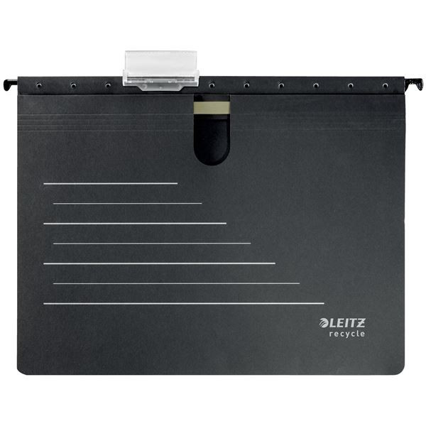 Ekolog.závěsné desky s rychlovazačem Leitz,černé