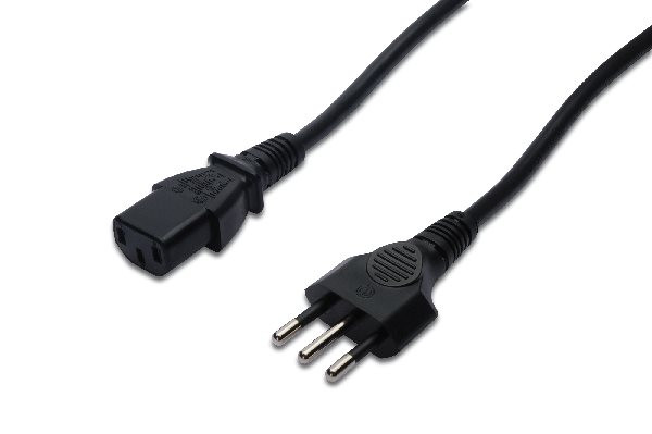 Digitus Napájecí kabel, Itálie zástrčka - C13 M / F, 1,8 m, H05VV-F3G 0,75qmm, bl