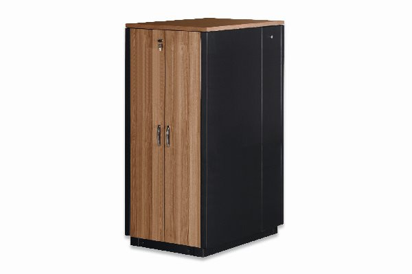 Digitus 42U SOUNDproof rack, 2110x750x1130 mm dřevěný dekor teak, černý (RAL 9005)