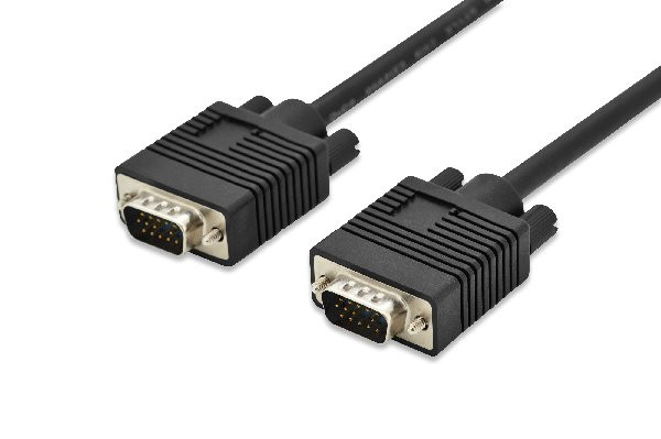 Digitus Připojovací kabel monitoru VGA, HD15 M / M, 3 m, 3Coax / 7C, 2xferit, bl