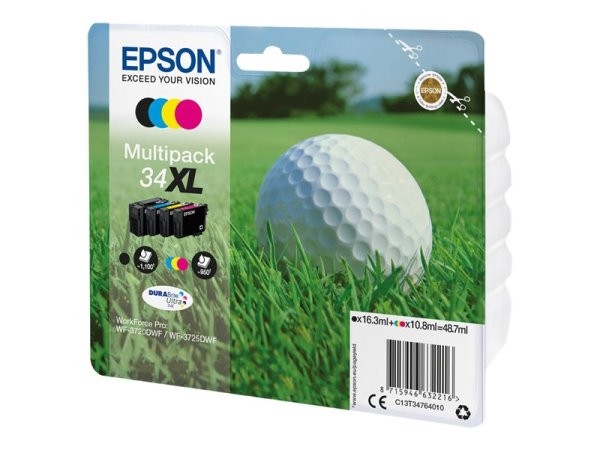 EPSON cartridge T3476 (black/cyan/magenta/yellow) multipack (golfový míček) XL
