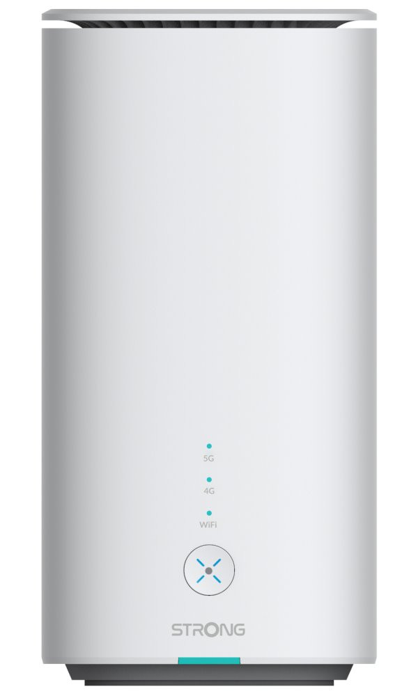 STRONG 5G LTE router AX3000/ Wi-Fi 6 standard 802.11ax/ 3000 Mbit/s/ 2x LAN/ 1x RJ11/ 1x Nano SIM/ bílý