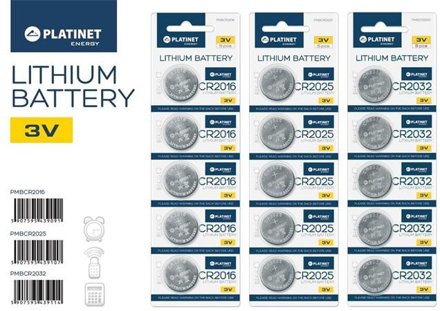 PLATINET baterie CR2025 BLISTER*5ks