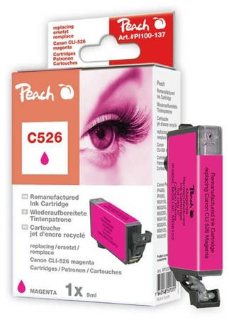 PEACH kompatibilní cartridge Canon CLI-526, Magenta
