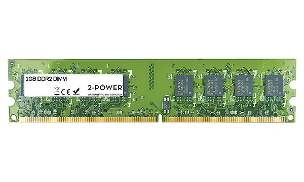 2-Power 2GB MultiSpeed 533/667/800 MHz DDR2 Non-ECC DIMM 2Rx8 ( DOŽIVOTNÍ ZÁRUKA )