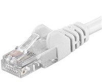 PremiumCord Patch kabel UTP RJ45-RJ45 CAT6 10m bílá