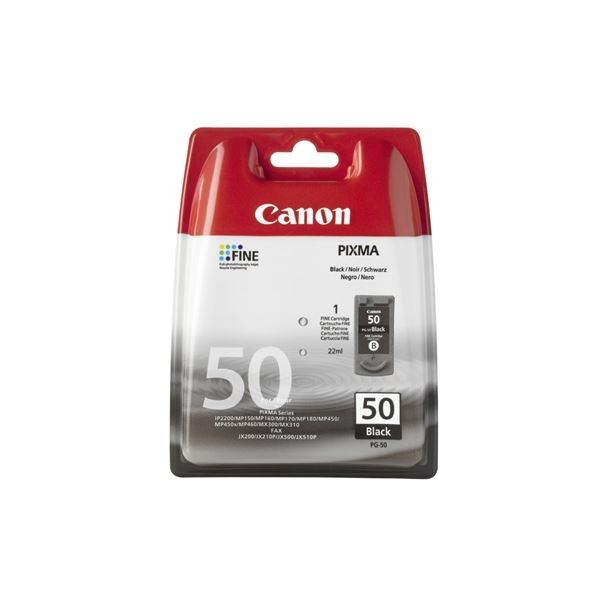 Inkoust + tisková hlava Canon PG-50, černý