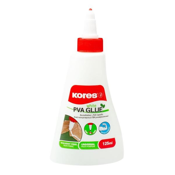 Tekuté lepidlo Kores White Glue, 125 ml