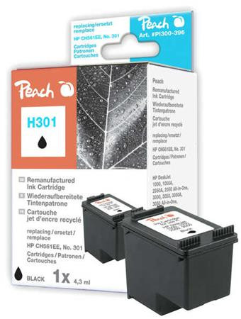 PEACH kompatibilní cartridge HP CC561EE, No.301, black, 5.7ml