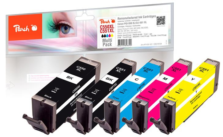 PEACH kompatibilní cartridge Canon PGI-550XL/CLI-551XL MultiPack
