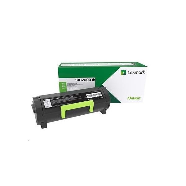 Toner Lexmark 51B2000, černý