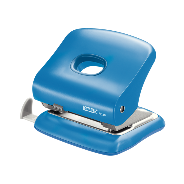Rapid stolní děrovačka FC30, 30 listů, světle modrá