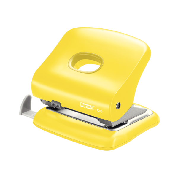 Rapid stolní děrovačka FC30, 30 listů, žlutá