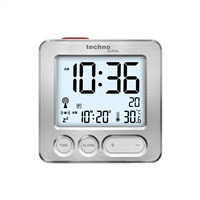 TechnoLine WT 265 digitální budík s teploměrem, stříbrný