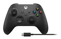 BAZAR - Xbox Wireless Controller černý + USB-C kabel - Poškozený obal (Komplet)