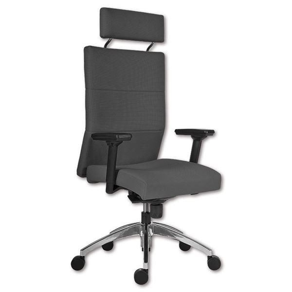 Kancelářské křeslo Vertika, tmavě šedé