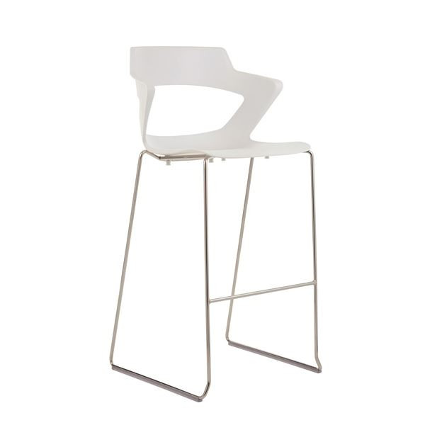 Barová židle Aoki Bar - bílá