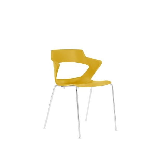 Konferenční židle Aoki - hořčicová