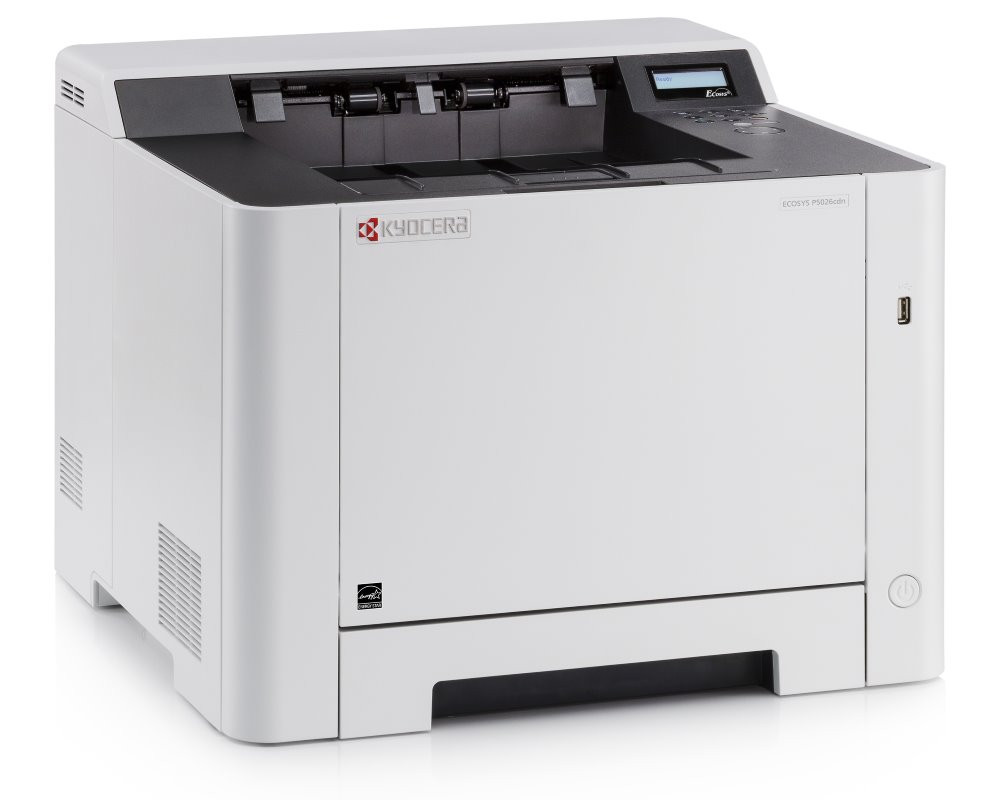 Kyocera ECOSYS P5026cdn, A4, čb/bar, 26ppm, až 9600x600 dpi, 512MB, duplex, LAN, start. tonery 1200str.