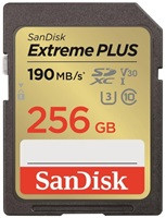 SanDisk SDXC karta 256GB Extreme PLUS (R 190 MB/s  W130 MB/s Class 10, UHS-I U3 V30)
