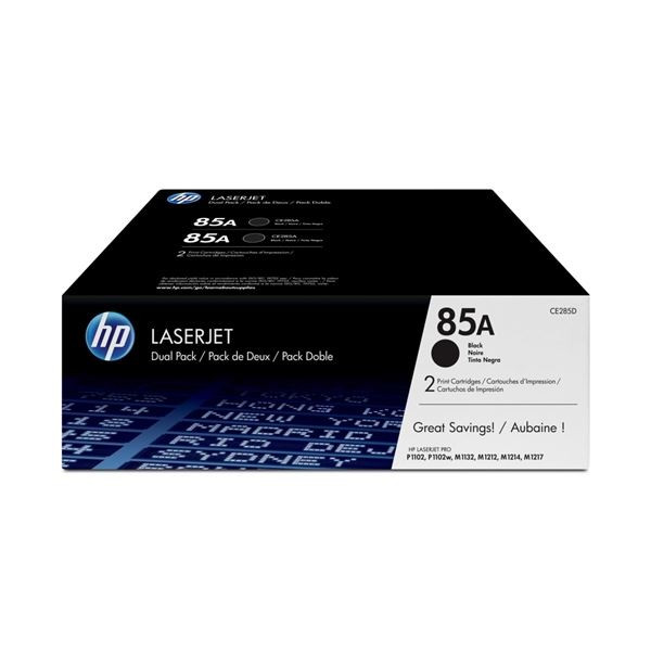 Toner HP CE285AD, černý, dvojbalení