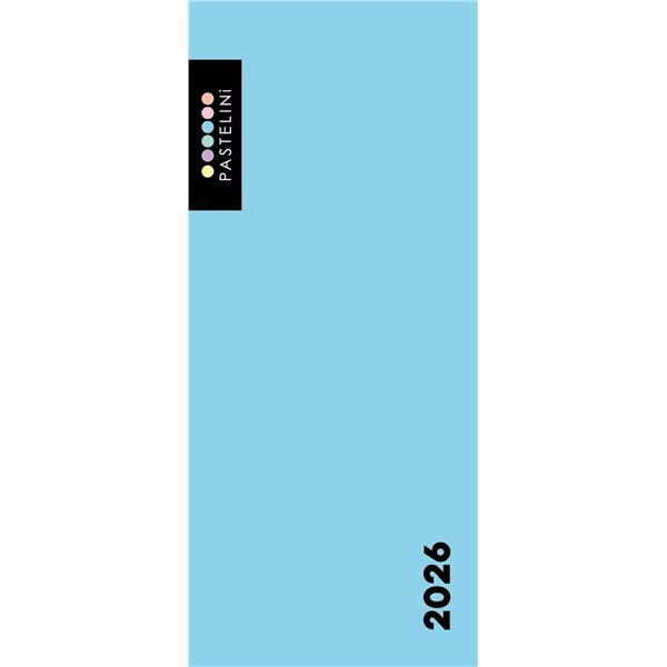 Diář měsíční PVC Pastelini modrá 2027