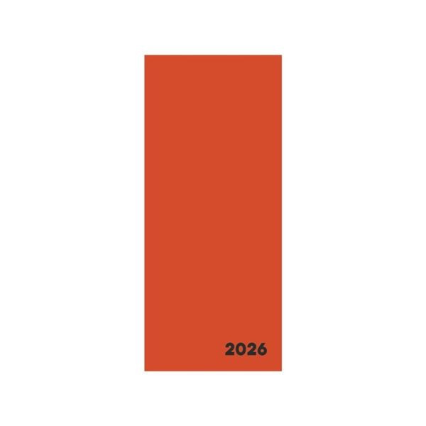 Diář měsíční PVC Verde Cihlová 2027