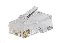 PREMIUMCORD Konektor RJ45 8pinů - na drát, balení 10ks v sáčku