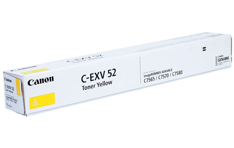 Canon originální  TONER CEXV52 YELLOW iR-ADV C75xx/C77xx  66 500 stran A4 (5%)