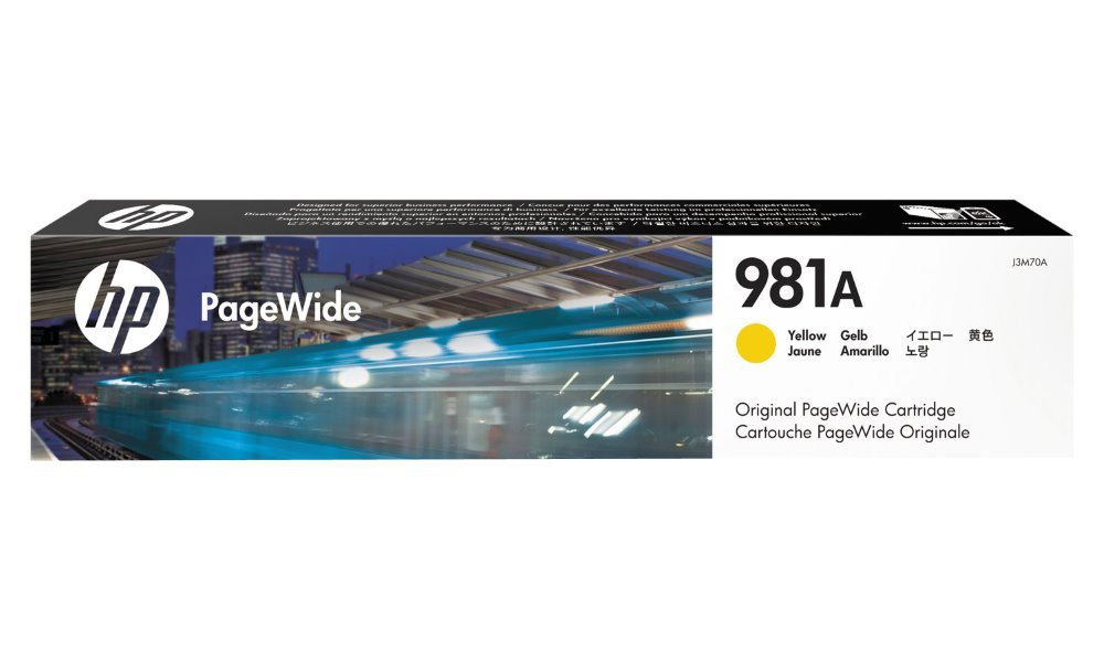 HP 981A Žlutá originální kazeta PageWide