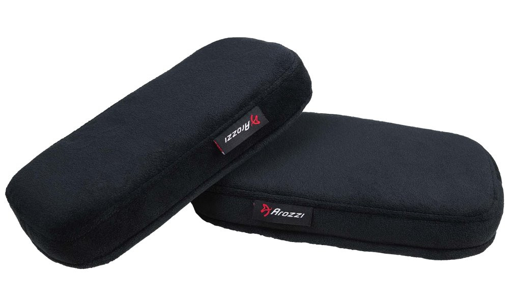 AROZZI Memory Foam Armrest Pads/ náhradní područky pro herní židle/ paměťová pěna/ černé