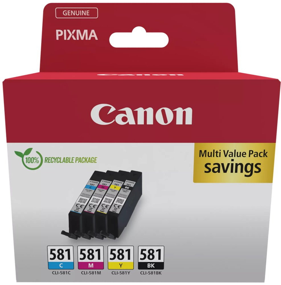 Canon inkoustová náplň CLI-581 C/M/Y/BK MULTI  SEC Ink Value Pack