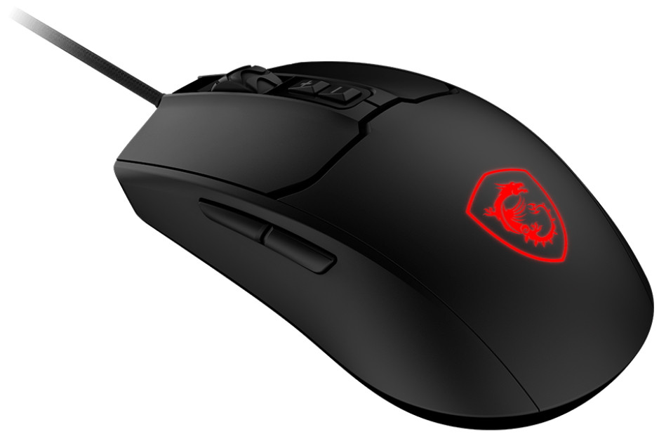 MSI herní myš FORGE GM100/ drátová/ 6.400 dpi/ RGB podsvícení/ 7 tlačítek/ USB