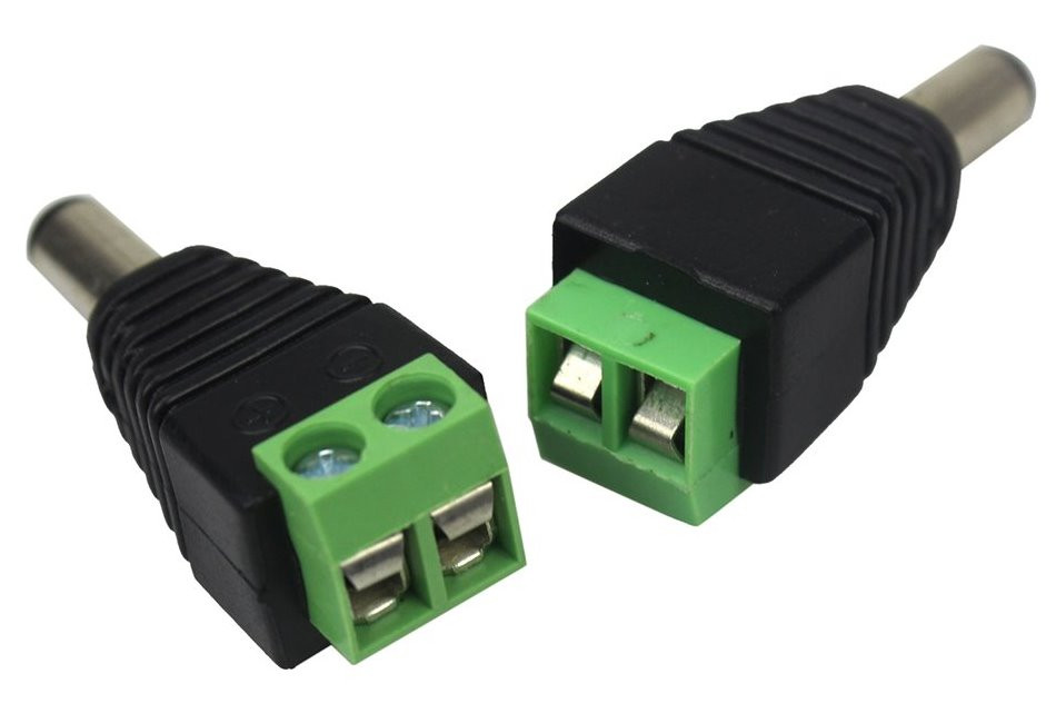 XtendLan Napájecí redukce jack/šroub - JACK 5,5/2,1mm (k zařízení) na šroubovou svorkovnici