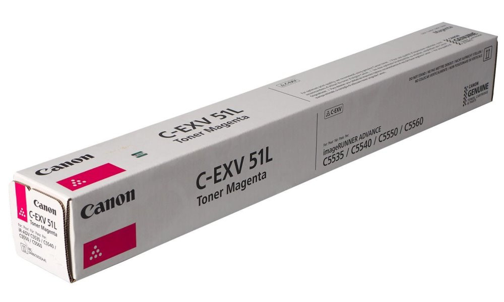 Canon originální  TONER CEXV51L MAGENTA iR-ADV C55xx/C57xx Low Yield Toner  26 000 stran A4 (5%)