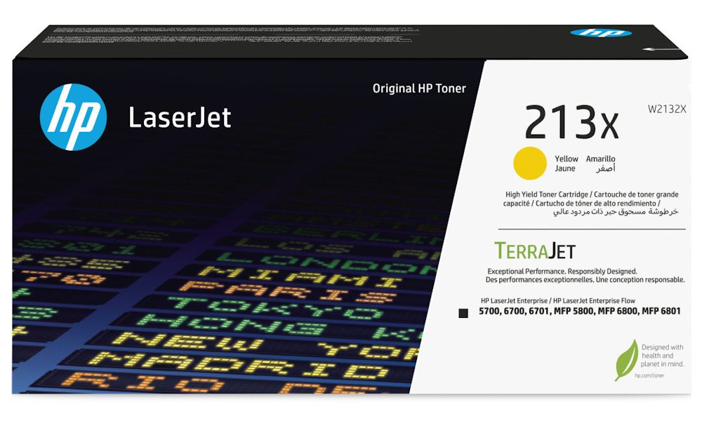 HP 213X Žlutá originální tonerová kazeta HP LaserJet s vysokou výtěžností