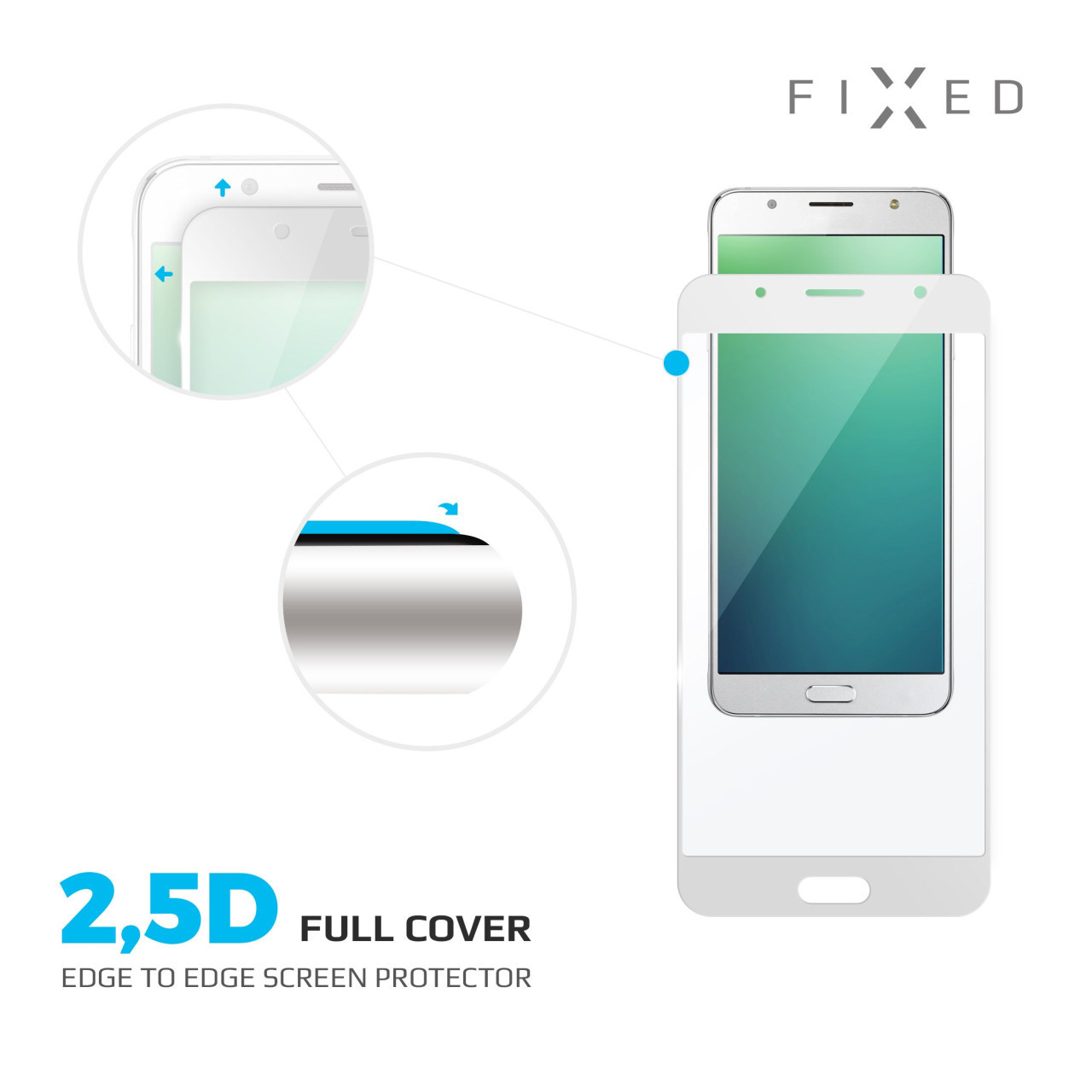 Ochranné tvrzené sklo FIXED Full-Cover pro Apple iPhone 7 Plus/8 Plus, bílé