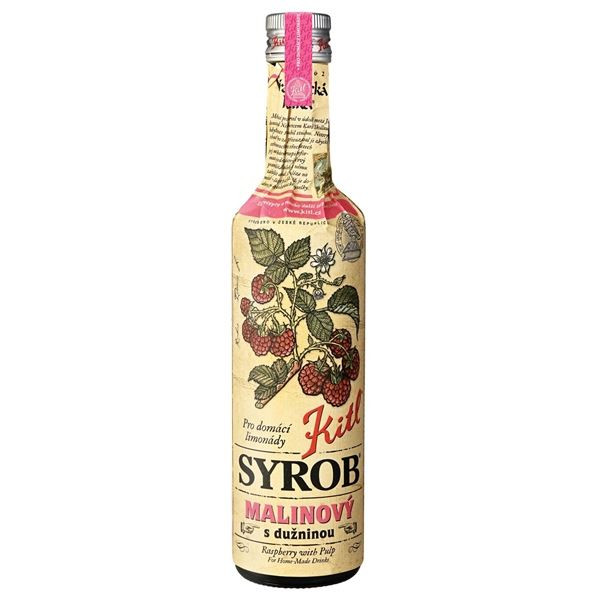 Sirup Kitl Syrob - malinový s dužinou, 0,5 l