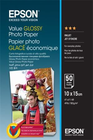 EPSON paper 10x15 - 183g/m2 - 100 sheets - value glossy photo paper