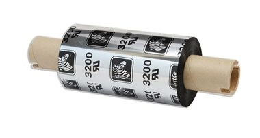 Zebra Wax/Resin Ribbon, 84mmx74m (3.31inx242ft), 3200; High Performance, 12mm (0.5in) core, 12/box