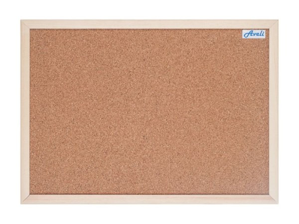 AVELI Korková nástěnka 40x60, dřevěný rám 