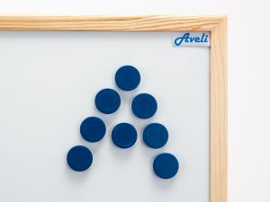 AVELI Set magnetů, modrá barva 