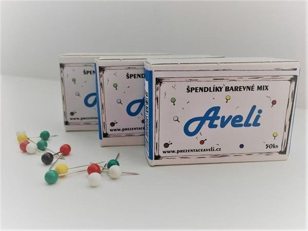 AVELI Špendlík barevný mix 