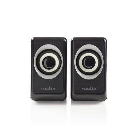 Nedis CSPR20020BK - PC reproduktor | 2.0 | 18 W | Jack 3,5 mm