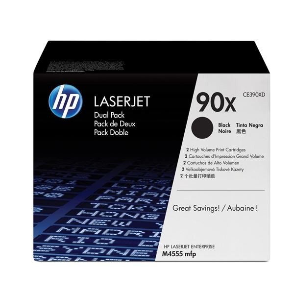 Toner HP CE390XD, černý, dvojbalení