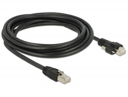 Delock Kabel RJ45 samec > RJ45 samec se šroubky Cat.6 SSTP 3 m