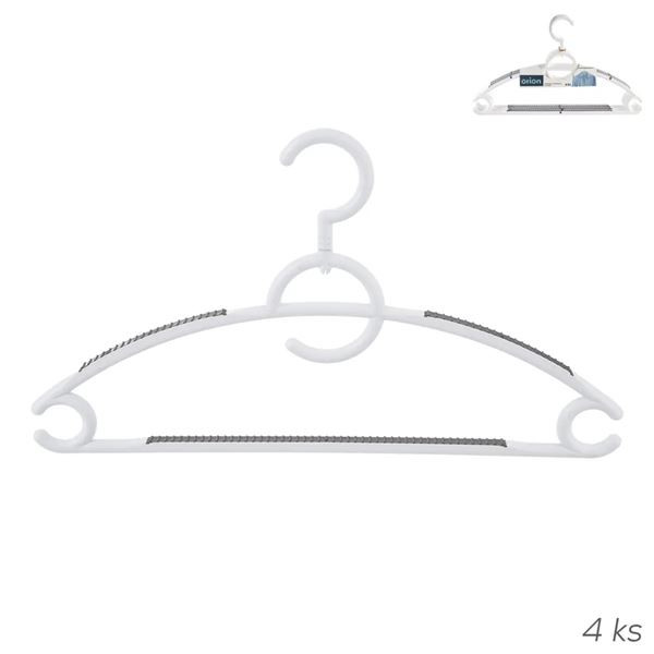 Ramínko plastové, otočné - 4 ks v balení, bílé