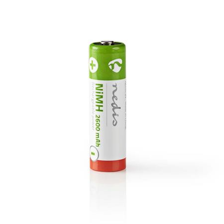 Nedis BANM26HR64B - Dobíjecí Ni-MH Baterie AA | 1.2 V | 2 600 mAh | 4 kusy | Blistr